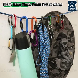 ZC CAMP คาราบิเนอร์ ตะขอ carabiner ตะขอแขวน ปีนเขา เกี่ยวของ ไว้สำหรับแขวนของต่างๆ น้ำหนักเบา พกพาสะดวก