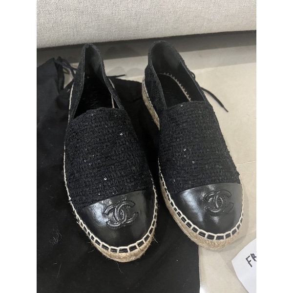 New Chanel Espadrilles shoes 💯Authentic  size 38 รองเท้า Chanel แท้