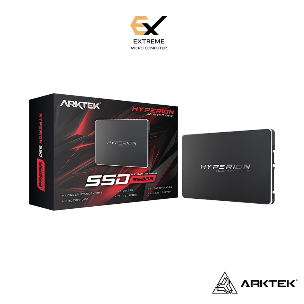 เอสเอสดี (SSD) ARKTEK HYPERION 120GB / 240GB / 480GB / 960GB 2.5'' SATA III 6Gb/s รับประกัน 3 ปี