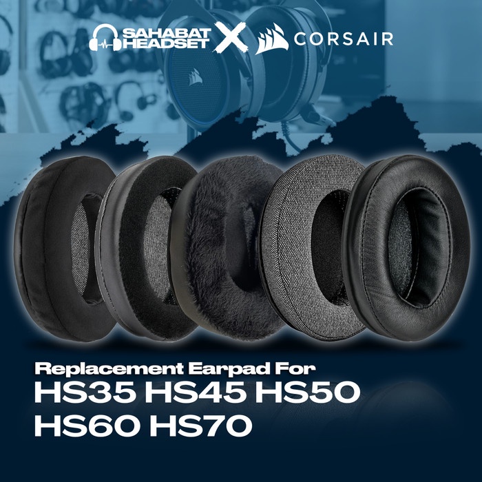 Corsair Earcup Earpad HS35 HS45 HS50 HS60 HS70 HS 35 45 50 60 70 โฟม