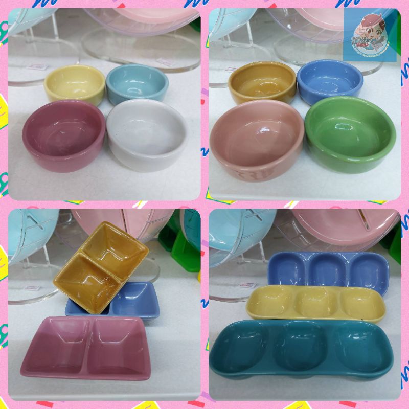 ถ้วยเซรามิกซ์​ ถ้วยใส่อาหารสัตว์เลี้ยง​ สำหรับสัตว์เลี้ยง​ (เลือกสีเพิ่มเติมเเจ้งได้ทางเเชทจ้า)​