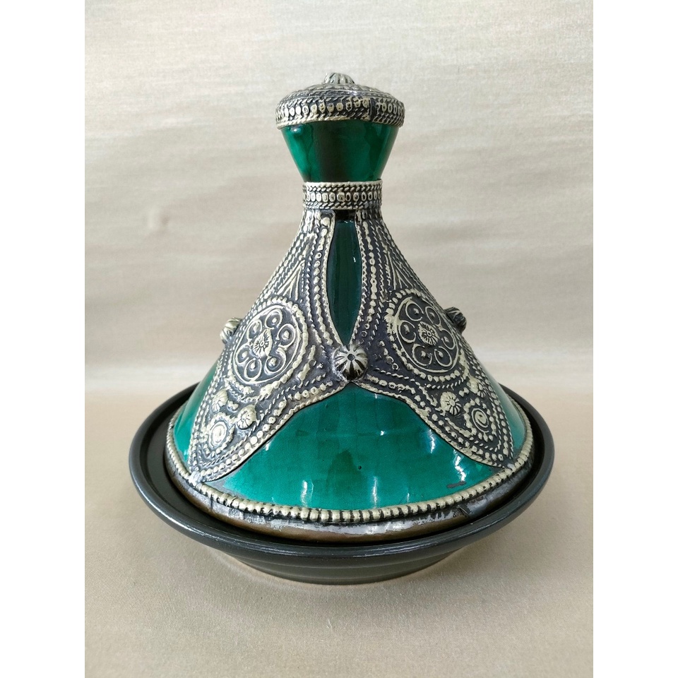 ทาจิน หม้ออบ กระทะอบ tajine pot โมร็อกโก แฮนด์เมค จากFes จาน Tajine ทาจิ