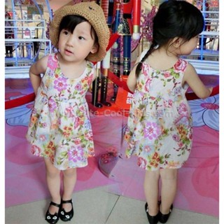 Dress-1022 ชุดกระโปรงเด็กแนวเกาหลี Size-130 (6-7Y)