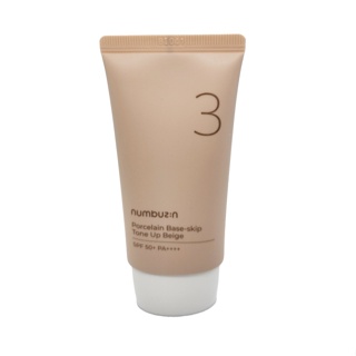 numbuzin No.3 porcelain base-skip tone up beige แต่งแต้มสีเบจ spf50+ pa++++ 50ml