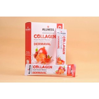 📌รสทับทิม📌ALLNESS Collagen Delphinol Peach Flavour 150,000mg ผลิตภัณฑ์เสริมอาหารคอลลาเจนแบบชงดื่ม