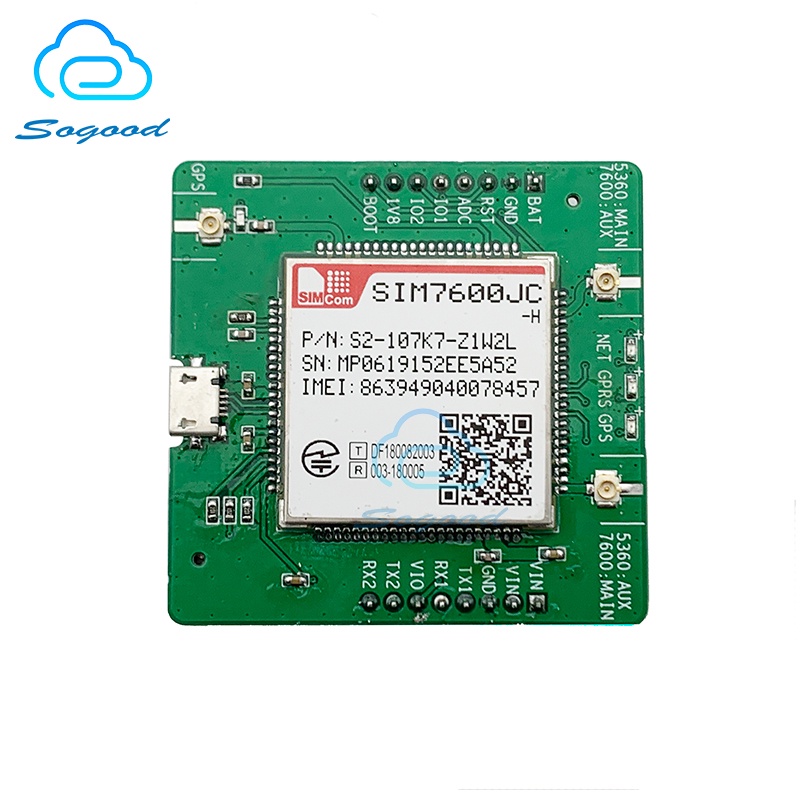 SIMCOM SIM7600JC-H SIM7600JC  breakout board with 4G PCB GPS antenna CAT 4 LTE module SIM7600JC-H fo
