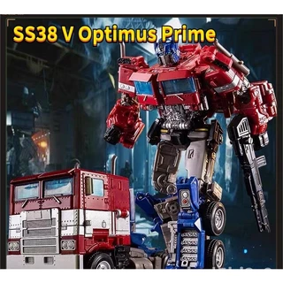 SS38 V ของขวัญแปลงร่างของเล่น Optimus Prime ของเล่นแปลงร่างคลาสทรานส์ฟอเมอร์ หุ่นยนต์แปลงร่าเป็นรถได้