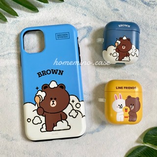 🌈 พร้อมส่ง ล็อตสุดท้าย ❤️ Line Friends Brown Bumper Case + AirPods Case เคสหมีบราวน์ ลิขสิทธิ์แท้ (11/12/12 Pro)