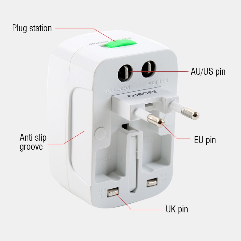 Eyd sn01 travel plug adapter all in one converter