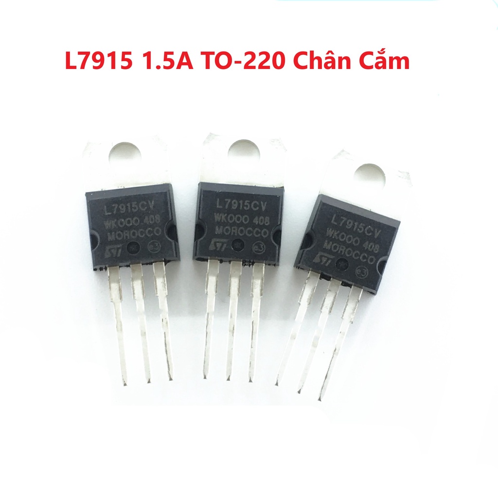 COMBO 3 15V ตัวควบคุมแรงดันไฟฟ้า IC 7915 L7915 L7915CV LM7915 7915CV 1.5A TO-220 Pins