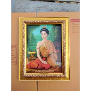 กรอบรูป ภาพมงคล ขนาดกลาง พระสุพรรณกัลยา 13x19ซม.