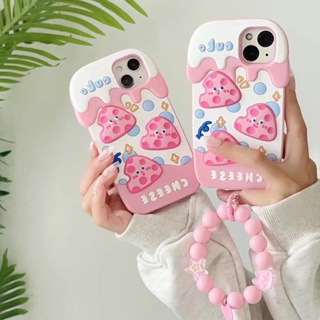 🎁ส่งของขวัญ🎁เคสไอโฟน 14 Pro Max 13 12 11 เคส for เคสไอโฟน11 ชีส น่ารัก tpu พกง่ายๆ การป้องกันการตก Case