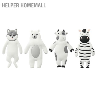 BHelper Homemall ตะขอแขวนเสื้อโค้ท อเนกประสงค์ งอได้ ใช้ซ้ําได้ ปลอดภัย ทนทาน สําหรับบ้าน ห้องน้ํา สํานักงาน 4 ชิ้น