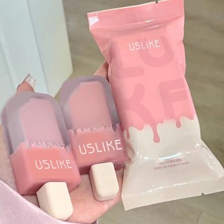 Uslike~ ลิปกลอส ไอศกรีม เนื้อแมตต์ ติดทนนาน 8 สี