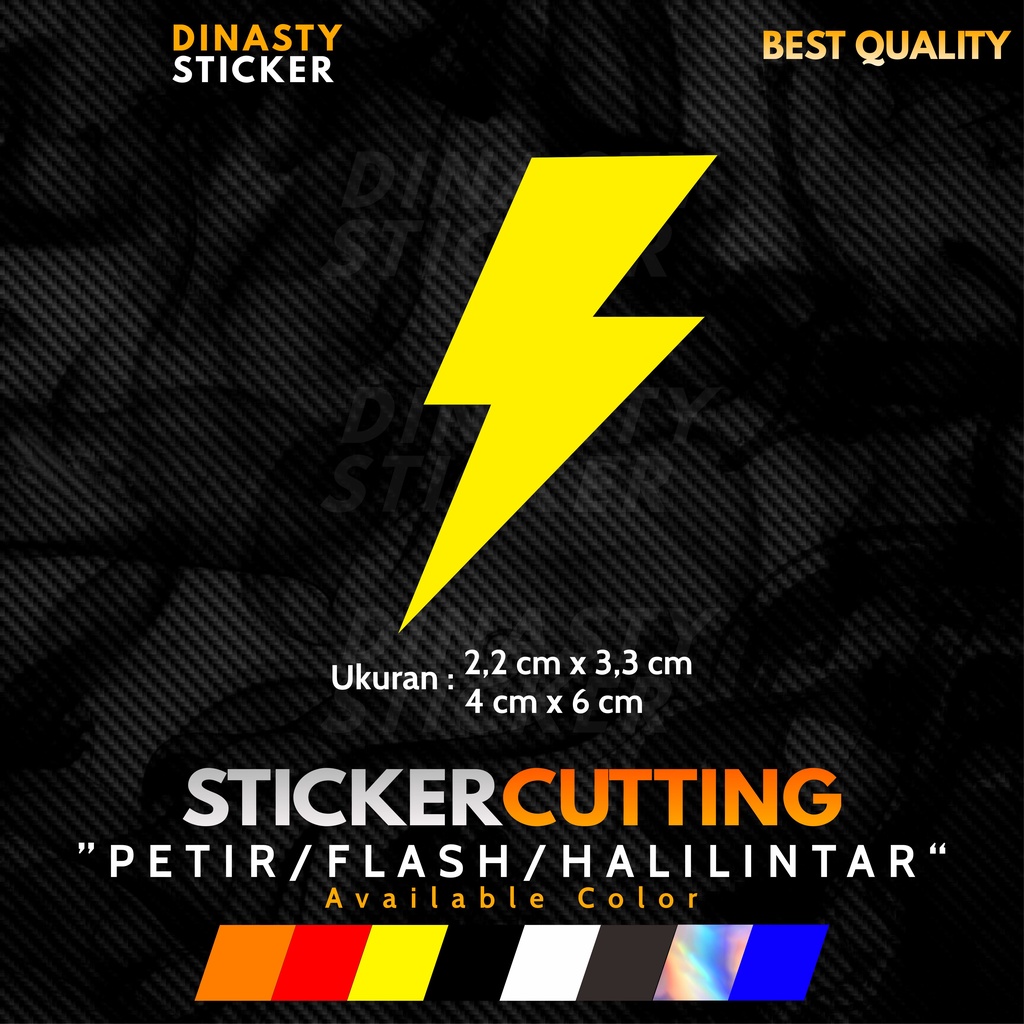 สติ๊กเกอร์ VIRAL CUTTING STICKER แฟลช LIGHTNING HALILINTAR BLEDEK AESTTHETIC