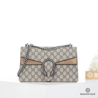 NEW GUCCI DIONYSUS SMALL BEIGE GG SUPREME MONOGRAM RHW