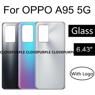 ฝาครอบแบตเตอรี่ ด้านหลัง แบบเปลี่ยน สําหรับ OPPO A95 5G