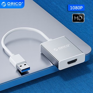 Orico อะแดปเตอร์การ์ดจับภาพ แปลงสายเคเบิ้ลเสียง USB เป็น HDMI HUB HD 1080P VGA สําหรับแล็ปท็อป กล่องทีวี โปรเจคเตอร์