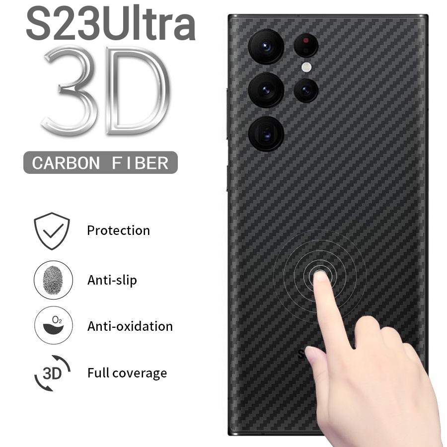 Galaxy A55 5G/S24/S24Plus/S24Ultra/A15/A25 5G/A05/A05S/S23FE/A24ฟิล์มหลังเคฟล่าSamsung A14/A34/A54/S23/S23Plus/S23Ultra