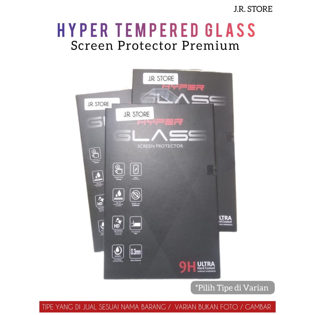 HYPER CLEAR TEMPERED GLASS SAMSUNG J8 / J6 / J6 PLUS / J4 / J4 PLUS / J7 PRO / J5 PRO / J3 PRO / J2 