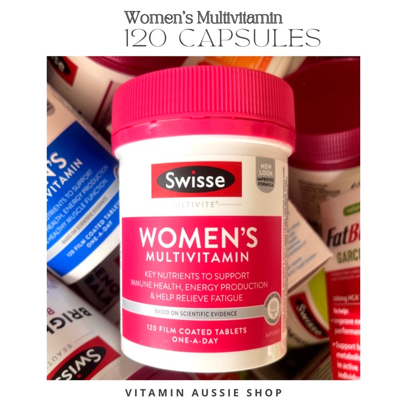 Swisse Women’s Ultivite Multivitamin 120 เม็ด หมดอายุ 2/26