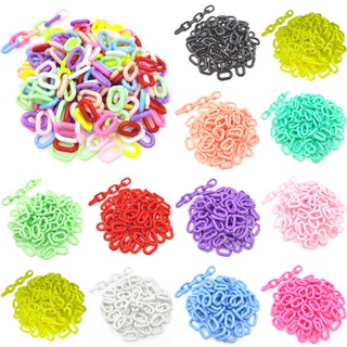 สายโซ่ลูกปัดอะคริลิค หลากสี สําหรับทําเครื่องประดับ สร้อยคอ …