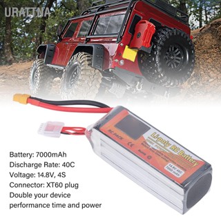 BUrattna แบตเตอรี่ Lipo 7000Mah 40C 14.8V 4S Xt60 ปลั๊ก สําหรับเฮลิคอปเตอร์บังคับ