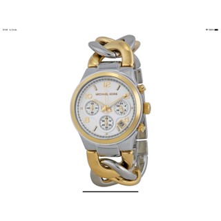 นาฬิกา MICHAEL KORS WOMENS MK3199 TWIST CHAIN QUARTZ CHRONOGRAPH พร้อมกล่อง (ใหม่)