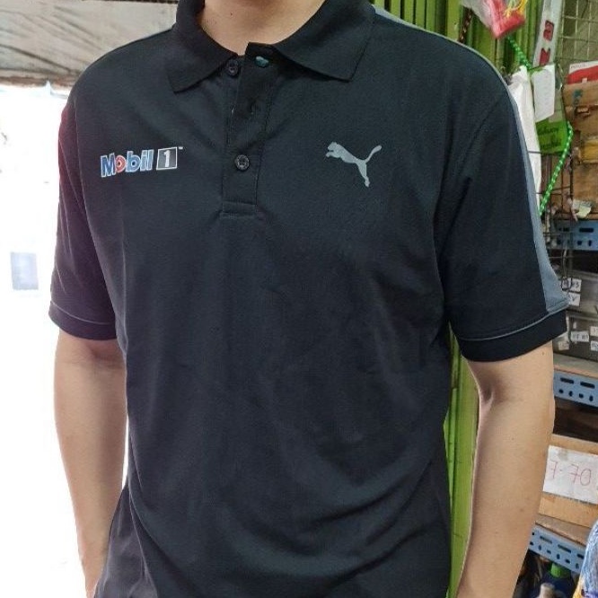 เสิ้อยืด เสื้อกีฬา คอปก โปโล มอเตอร์ไซต์ รถยนต์ วินเทจ น้ำมันเครื่อง PTT MOBIL ยี่ห้อWARRIX