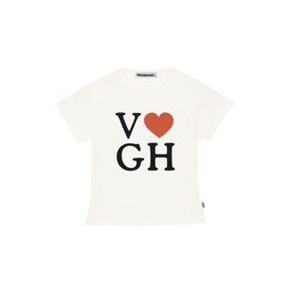 v ❤️gh  baby tee (white)