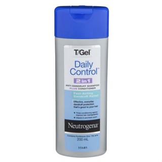 🇦🇺พร้อมส่ง ของแท้100% Neutrogena T/Gel Daily Control 2in1 anti dandruff plus conditioner 200ml.