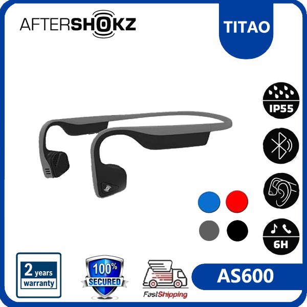 ✲☀AfterShokz AS600 TREKZ AIR Wireless Bluetooth Waterproof Sports Bone Conduction Headset With Noise