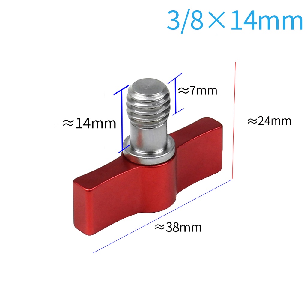 สกรูจับ 304 สแตนเลส M4 M5 1/4 3/8 SLR กล้องหลอด Rod Slider Clamp ล็อคอะแดปเตอร์ T รูปร่างประแจสําหรับ Gopro