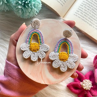 ต่างหูแฮนด์เมด สุดน่ารัก ลาย rainbow | Handmade quirky rainbow earrings