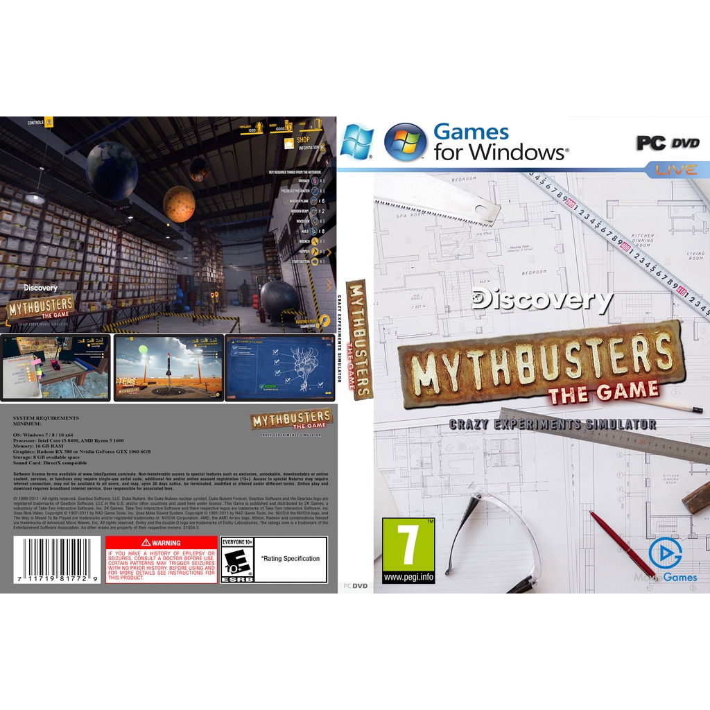 Mythbusters: เกม - เกมพีซีจําลองการทดลองบ้า [การลงทะเบียนแบบออฟไลน์]