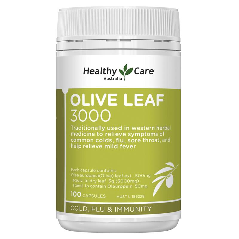 Well Being 1000 บาท Healthy Care Olive Leaf Extract 3000mg 100 Capsules Health