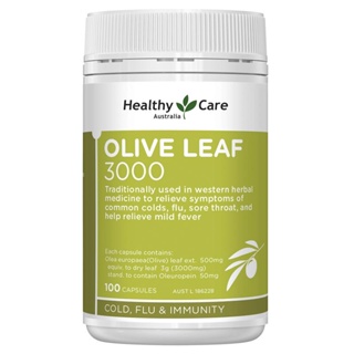 Healthy Care Olive Leaf Extract 3000mg 100 Capsules