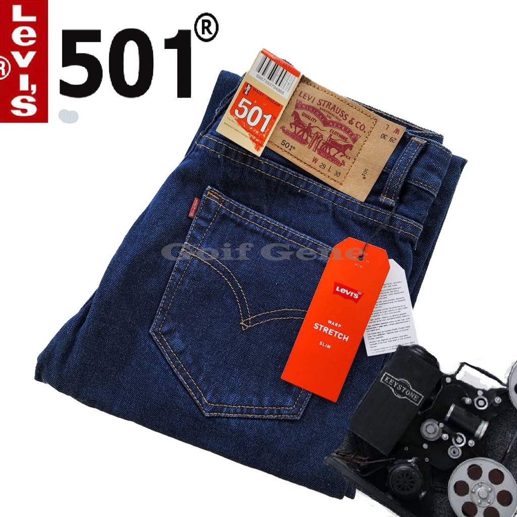 Levi;s 501 กางเกงยีนส์ ทรงกระบอกใหญ่ สี Jeans สินค้าพร้อมส่ง1