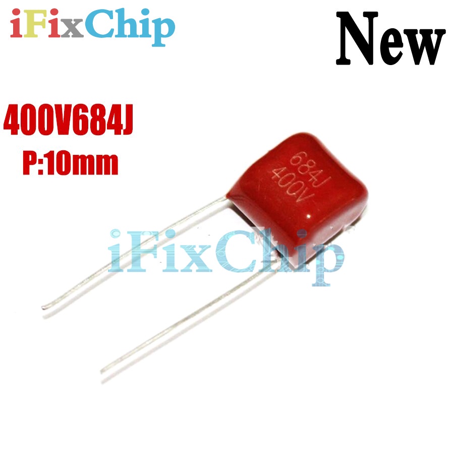 10pcs 400V684J 0.68UF 680nf Pitch 10 มม.400V 684J CBB ตัวเก็บประจุฟิล์มโพรพิลีน