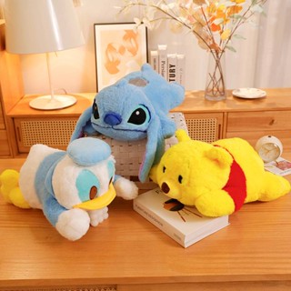 กล่องกระดาษทิชชู่ ลายการ์ตูน Donald Duck Winnie Stitch ขนาด 40x28 ซม. ของเล่นสําหรับเด็ก