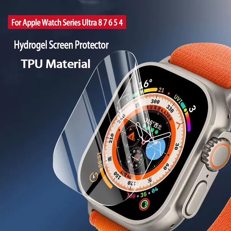 ฟิล์มกันรอยหน้าจอ TPU แบบบาง สําหรับ Watch 49 45 41 44 40 42 38 มม. Series Ultra 8 7 SE 6 5 4 3 2 1 iwatch ไฮโดรเจล