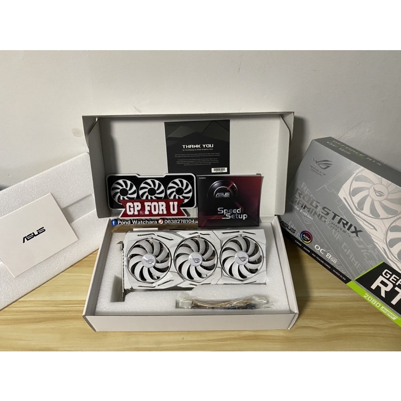VGA ASUS ROG STRIX RTX2080SUPER WHITE EDITION 8GB (การ์ดจอมือสอง)