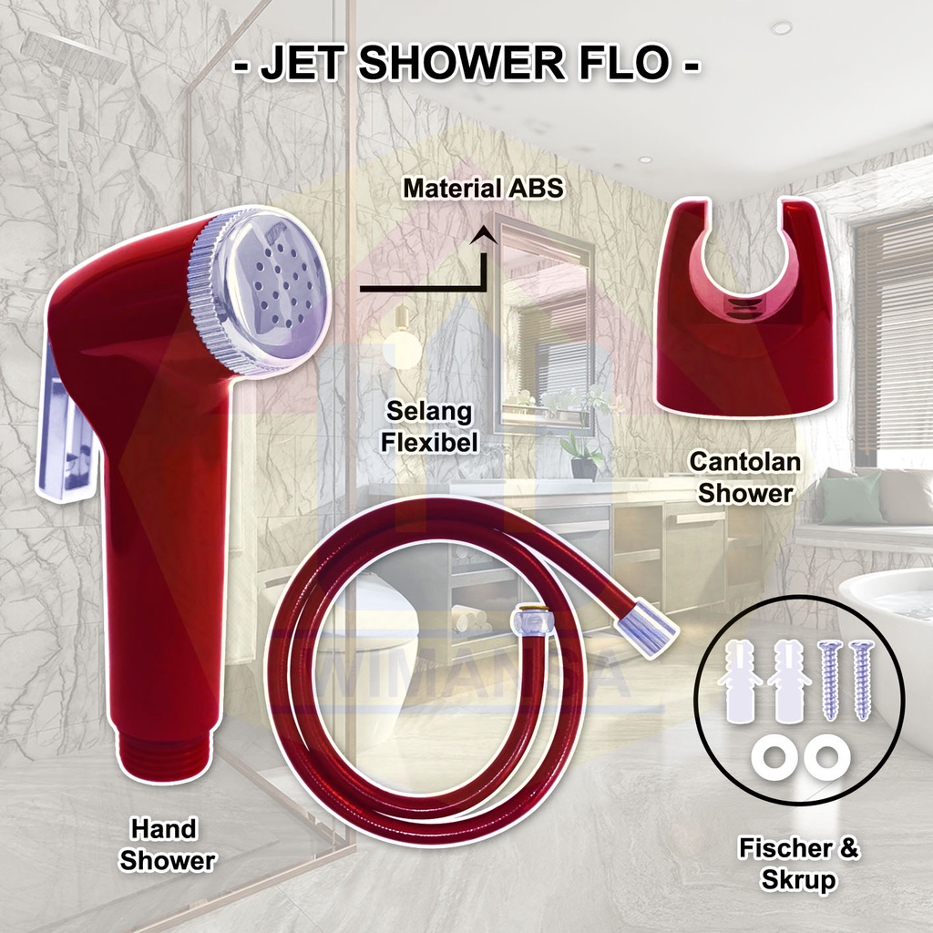 FLO JET SHOWER TOILET A 50C - QUALITY BIDET SET TOILET SPRAY BIDET CLOSET