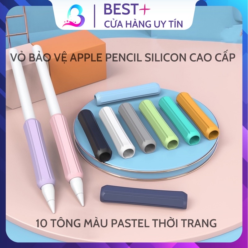 Apple Pencil 1 &amp; 2 ฝาครอบปากกาซิลิโคนอ ่ อนนุ ่ มมีสไตล ์ คุณภาพสูงนุ ่ มและเรียบเนียนพาสเทล