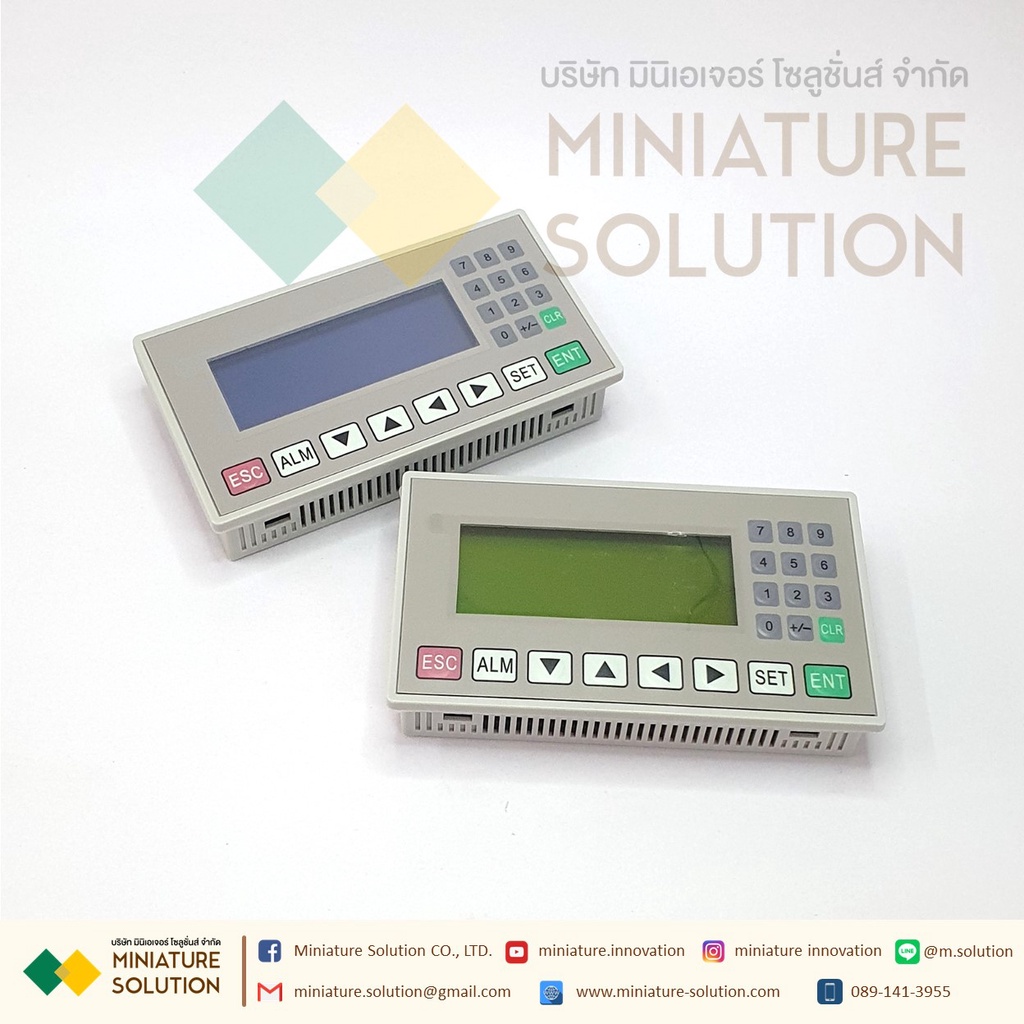 OP320-A English Blue/Yellow 3.7 นิ้ว Text Display HMI Support RS422/RS232 Communication Port OP20 V8