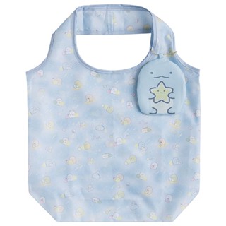 กระเป๋า Eco ลาย Sumikko Gurashi Hoshizora Sampo Shopping Bag แบบ Tokage ฟ้า