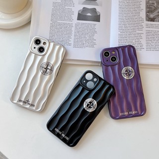 STONE ISLAND เคสป้องกันโทรศัพท์มือถือ ลายหินหยัก สําหรับ iphone 14 Pro Max i14 plus 13 Pro Max i13 13pro i11 12Pro 12 Pro Max