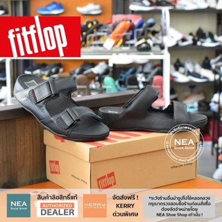 [ลิขสิทธิ์แท้] FITFLOP Mens GOGH Leather Slides  [M] NEA รองเท้าแตะ หนัง ฟิตฟลอป ผู้ชาย แท้