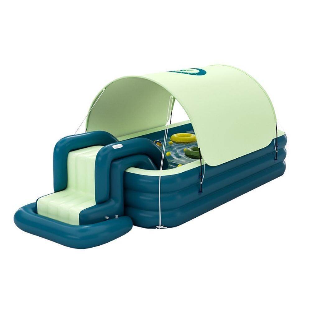PVC Inflatable Pool เด็กเล่นสระว่ายน้ำสระว่ายน้ำกลางแจ้งสำหรับเด็ก 210*145*60 Cm ราคา ถูกที่สุด ดีลบีเคเค แกลเลอรีภาพที่ 6