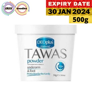 Tawas Powder Underarm &amp; Foot  Protection for Family (Deoplus Natural) 50g